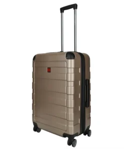 Enrico Benetti Rochester 65 cm reiskoffer champagne met TSA slot en Expander op vier dubbele wielen